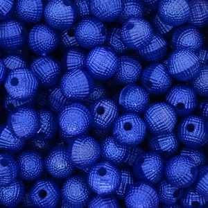 Pérola Craquelada, 08mm, Azul Royal