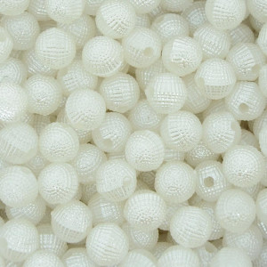 Pérola Craquelada, 08mm, Branco