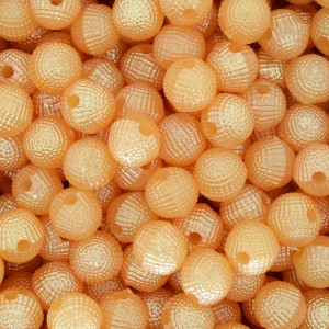 Pérola Craquelada, 08mm, Marrom Cobre