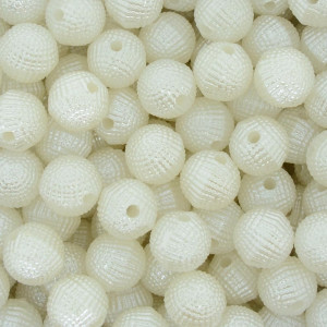 Pérola Craquelada, 10mm, Branco