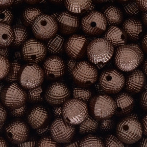 Pérola Craquelada, 10mm, Marrom Escuro