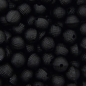 Pérola Craquelada, 10mm, Preto