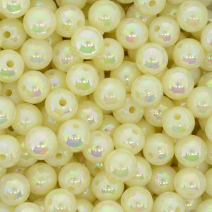 Pérola Irisada, 08mm, Creme