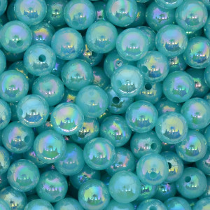 Pérola Irisada, 08mm, Azul Tiffany