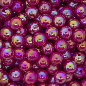 Pérola Irisada, 08mm, Rosa Pink