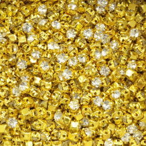 Strass de Costura, SS18, Ouro, Cristal