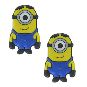 Aplique de Borracha, Minions, Amarelo/Azul