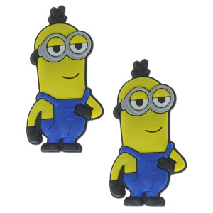 Aplique de Borracha, Minions, Amarelo/Azul