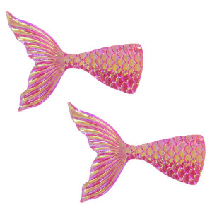 Aplique, Cauda de Sereia, Resina, Rosa