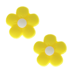 Aplique, Florzinha Candy Color, PVC, Amarelo