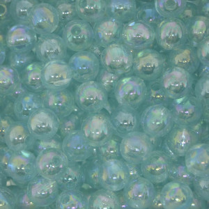 Bola Translúcida Irisada, 08mm, Azul Tiffany