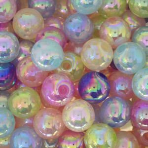 Bola Sabão Irisada, 12mm, Colorido Pastel