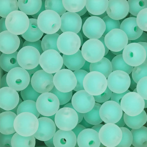 Bola Translúcida Fosca, 10mm, Verde Claro