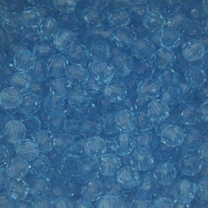 Bola Acrílica Sextavada, 06mm, Água