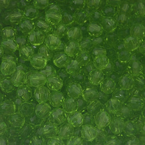 Bola Acrílica Sextavada, 06mm, Verde