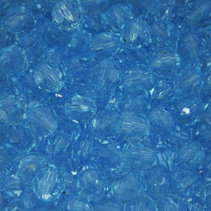 Bola Acrílica Sextavada, 08mm, Água