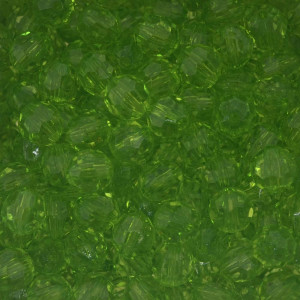 Bola Acrílica Sextavada, 08mm, Verde