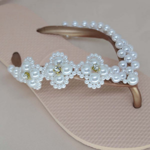 Trama de Pérolas Begônia, Branco