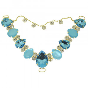 Cabedal Coraline, Passante, Correntinha, Tiffany/Tiffany Jateado