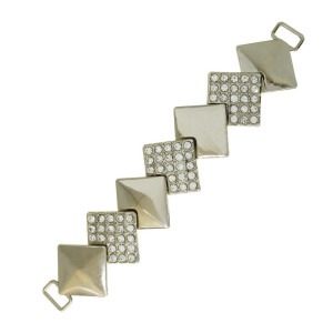 Cabedal Hanah, Passante, Prata/Cristal