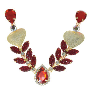 Cabedal Amara, Banhado, Rebite, Vermelho/Furtacor