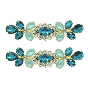 Cabedal Isa, Banhado, Rebite, Turquesa/Tiffany Jateado