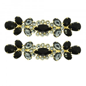 Cabedal Isa, Banhado, Rebite, Preto/Fumê