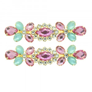 Cabedal Isa, Banhado, Rebite, Rosa/Tiffany Jateado