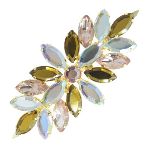 Cabedal Luana, Banhado, Garra, Rose Gold/Marrom/Furtacor