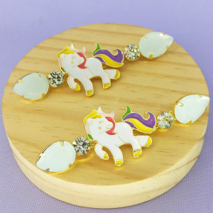 Cabedal Unicórnio, Banhado, Rebite, Branco