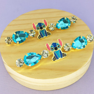 Cabedal Stitch, Banhado, Rebite, Azul