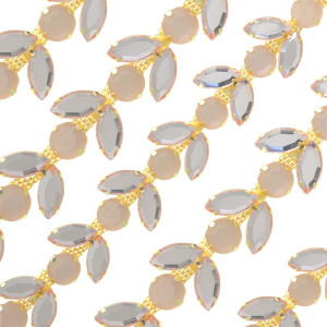 Cabedal em Metro, Banhado, Íris, Rose/Rose Jateado