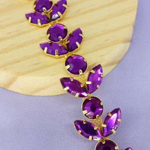 Cabedal em Metro, Banhado, Íris, Roxo