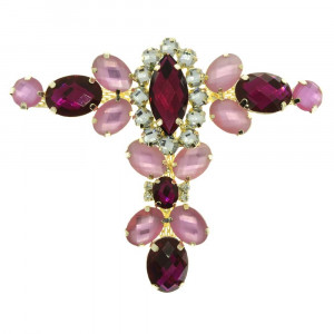 Cabedal Tamara, Banhado, Rebite, Rosa Pink/Rosa Jateado