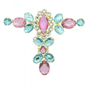 Cabedal Tamara, Banhado, Rebite, Rosa Claro/Tiffany