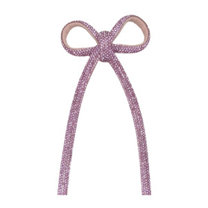 Cabedal Laço Meia Cana 08mm, Tecido, Rosa Claro/Rosa