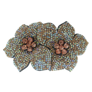 Cabedal Flor Dupla, Tecido, Salmão