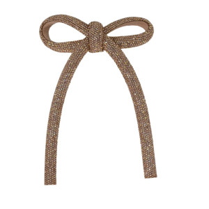 Cabedal Laço Meia Cana 10mm, Tecido, Rose Gold