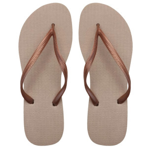 Chinelo Slim, Sr.Chinelo, 100% Borracha, Areia