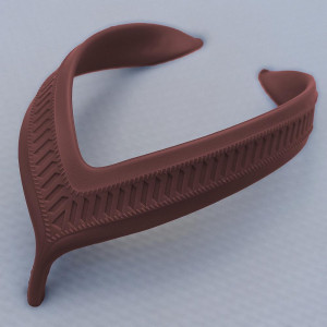 Correia Delta para Chinelo, Marrom