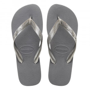 Sandálias Havaianas Top, Cinza Aço