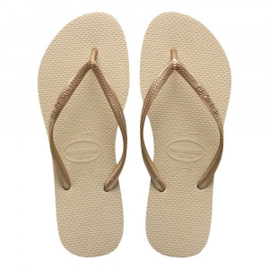 Sandálias Havaianas Slim, Areia/Dourado Claro