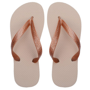 Chinelo Basic, Sr.Chinelo, 100% Borracha, Areia