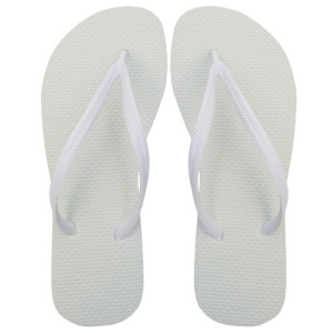 Chinelo Slim, Sr.Chinelo, 100% Borracha, Branco