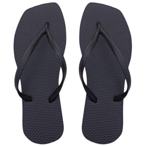Chinelo Slim Square, Sr.Chinelo, 100% Borracha, Preto