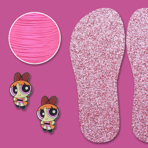 Aplique de Borracha Florzinha e Lonita Rosa