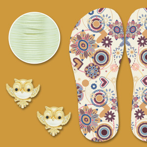 Piercing Mini Coruja e Lonita Floral