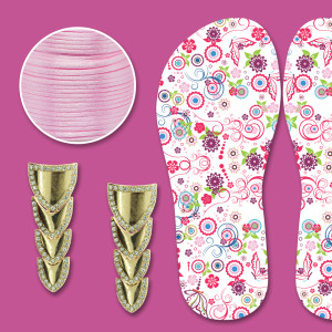 Lonita Floral com Cabedal Mônica