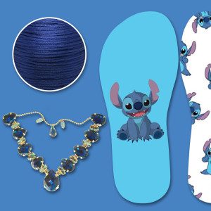 Lonita Stitch e Cabedal Beatriz Azul Turquesa