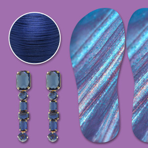 Lonita Degradê com Cabedal Renata Azul Marinho